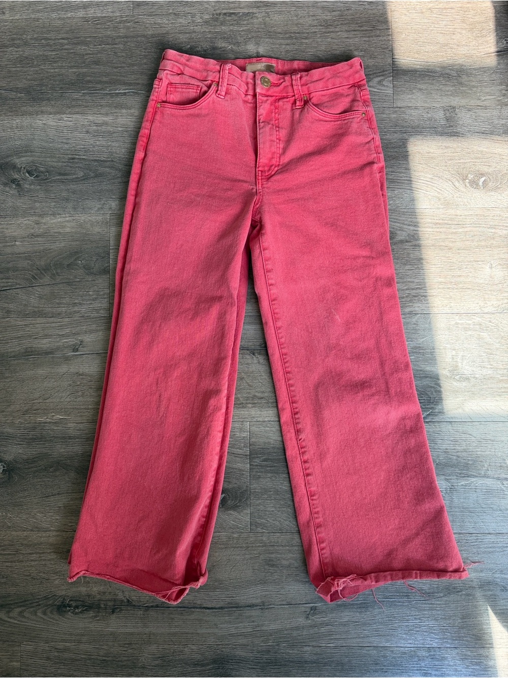 Kut from the Kloth Meg Fab Ab Pink High-Rise Jeans